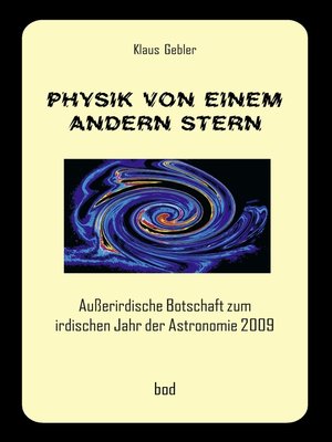cover image of Physik von einem andern Stern